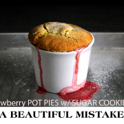 accidental strawberry pot pies