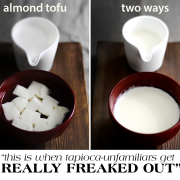 almond tofu x 2