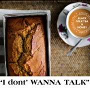breakfast milk tea & honey pound cake