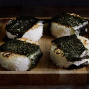 hypothetically wild salmon onigiri
