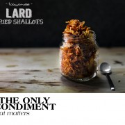 lard and shallots