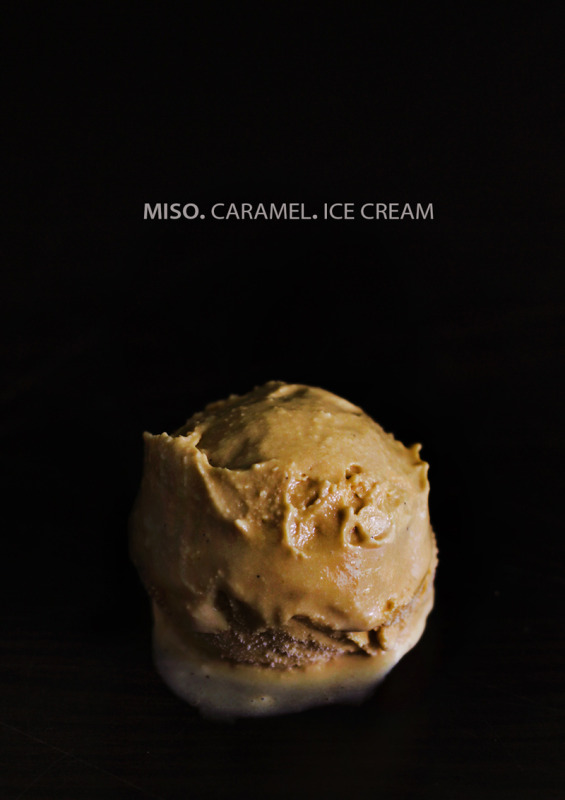 filthy rich miso caramel ice cream Lady and Pups