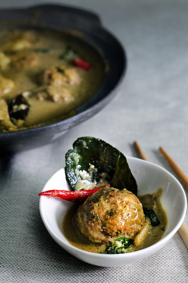 ANDY WRECKER GREEN CURRY MEATBALLS Lady and Pups