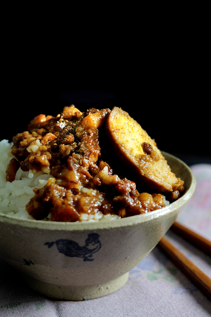 Taiwan Pork Ragu On Rice Lu Rou Fan Lady And Pups