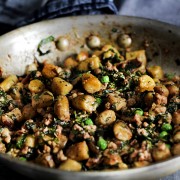 HERB GNOCCHI W/ MID-SEASON GREENS