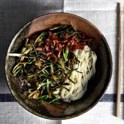 5 min scallion-fat noodle