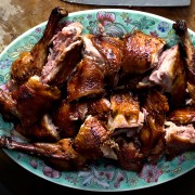 finger-sucking roasted beer duck