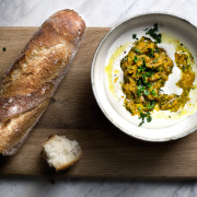 CREAMY WHIPPED FETA W/ CARROT PESTO