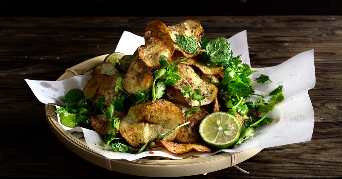 POTATO CHIPS AND THAI HERBS SALAD Lady and Pups