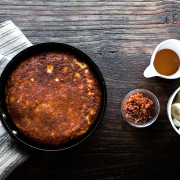 BACON CRACKLIN' PANCAKE W/ SALTED HONEY