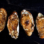 PAN-GRILLED MARSHMALLOW TOASTS WITH SEA SALT
