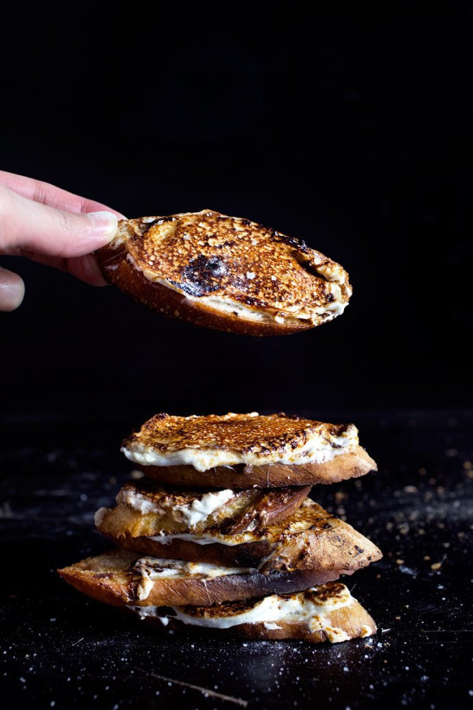 PAN-GRILLED MARSHMALLOW TOASTS WITH SEA SALT – Lady and Pups