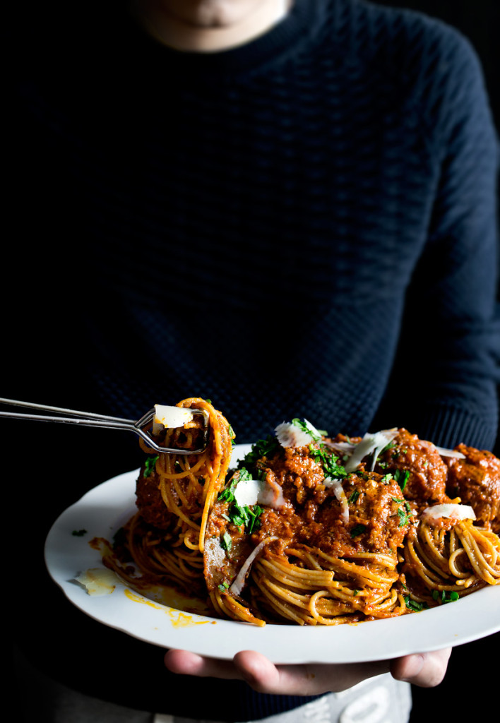 PEPPERONI MEATBALLS SPAGHETTI Lady and Pups