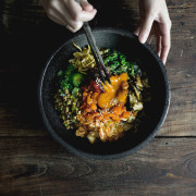 SPICY SALMON BIBIMBAP/KOREAN RICE BOWL