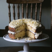 CHEDDAR SNOW BRUNCH CAKE