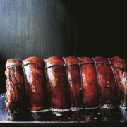 CRACKLY PORCHETTA AND SWEET GORGONZOLA SANDWICH