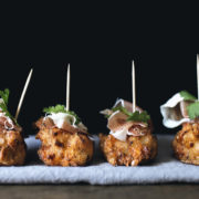 DIM SUM MONTH: Turnip cake fritters w/ prosciutto