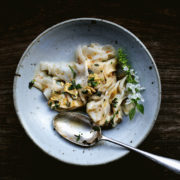 FISH WONTON W/ ANCHOVY, GARLIC , TABASCO