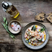 SALMON RED CURRY CEVICHE
