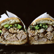 Roast pork butt sandwich