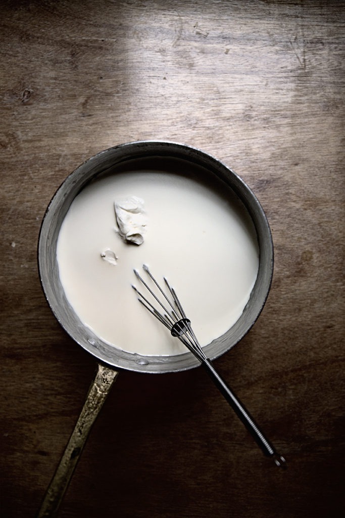 Goat cheese and cherry swirl ice cream Lady and Pups