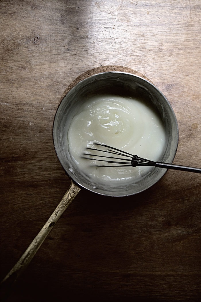 Goat cheese and cherry swirl ice cream Lady and Pups