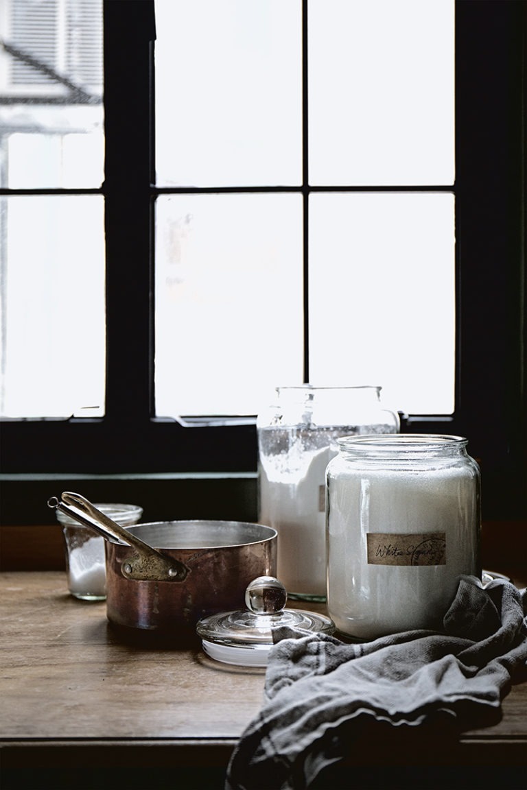 Goat cheese and cherry swirl ice cream Lady and Pups